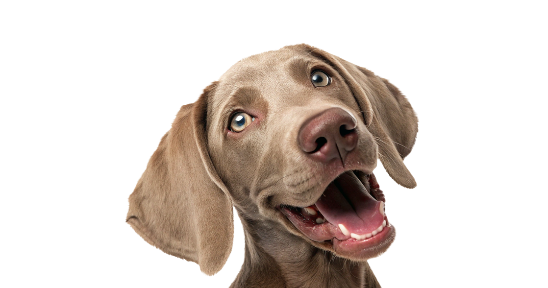 Picture of a Happy Weimaraner